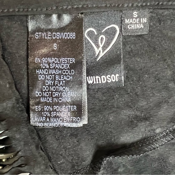 Windsor Rodeo Babe Rhinestone Fringe Halter Top Small - Picture 6 of 11